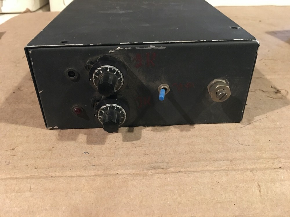 Metal box w/switch and knobs , used