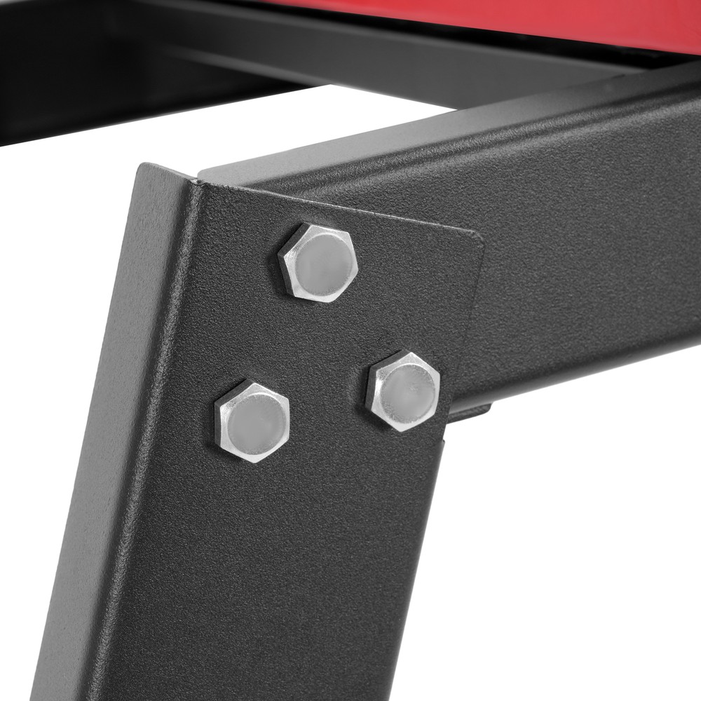 Foldable Topside Creeper Adjustable 48" - 66" Movable Ladder W/ 4 Wheels