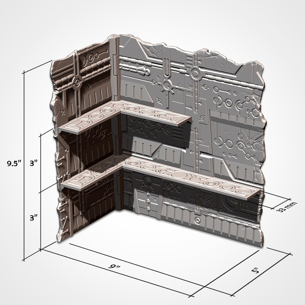 Necromatons - WTC 40K Official Foldable Terrain Set (10th Edition)