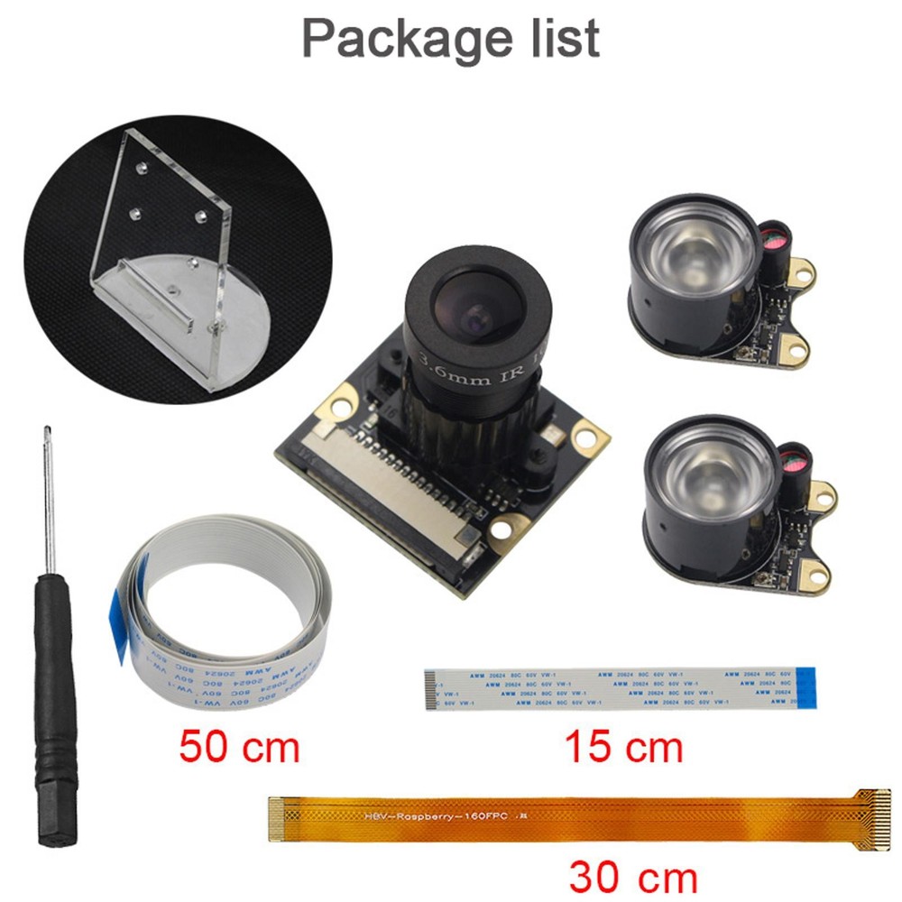 New Night Vision IR Camera Module For Raspberry Pi 4 Model B /3B+/3B/Zero/W/WH
