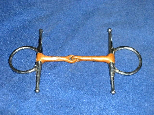 5" Full Cheek Snaffle Bit Copper Mouth