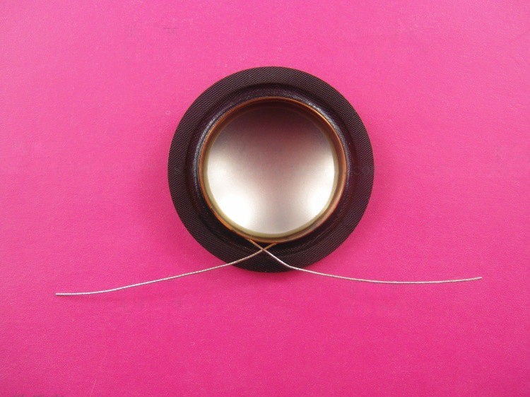 25.5 Core 25.4mm Titanium Composite Tweeter Diaphragm 8Ω Single Side Lead
