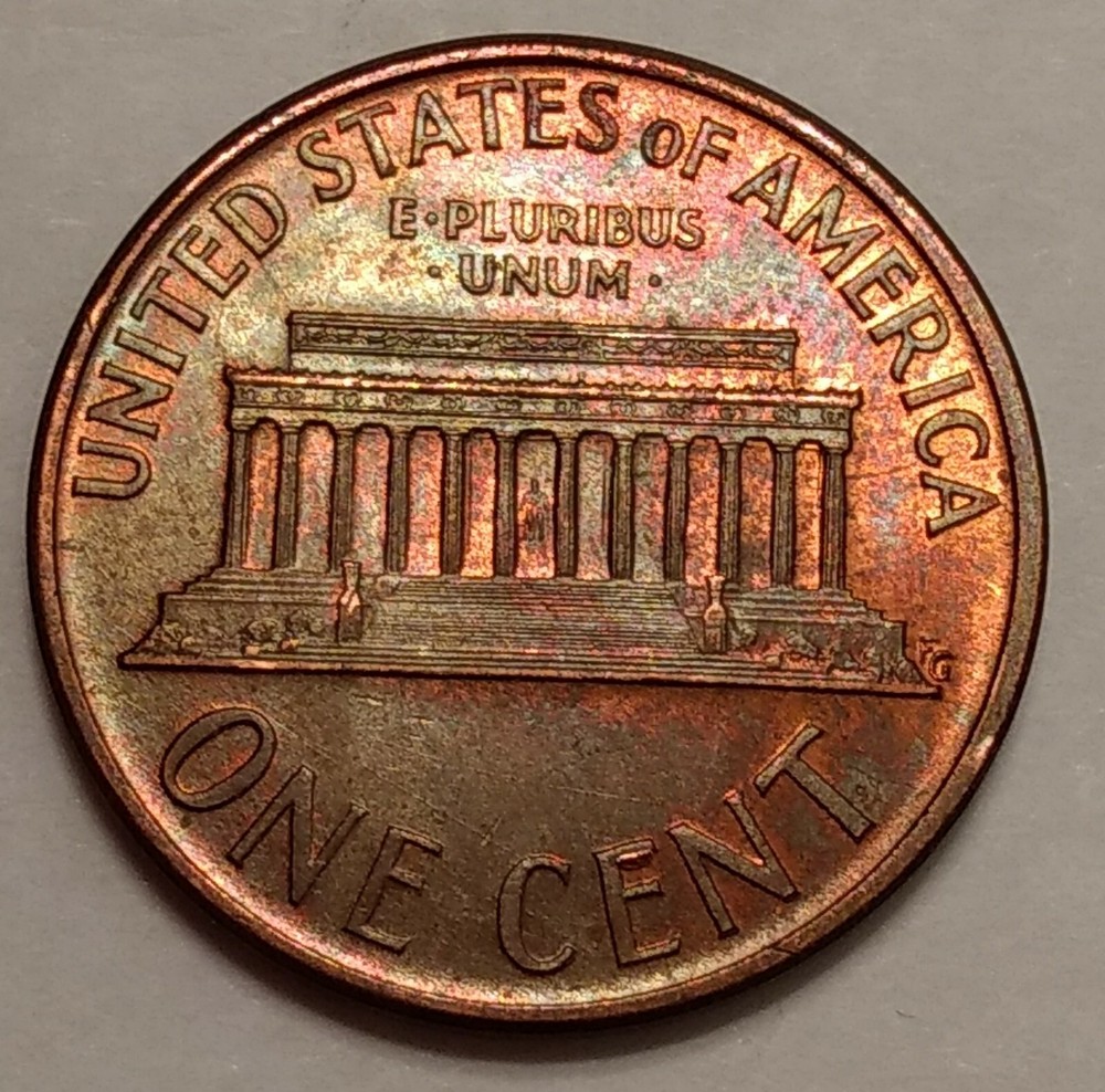 1974-D Lincoln Cent ~ RB~ Toned