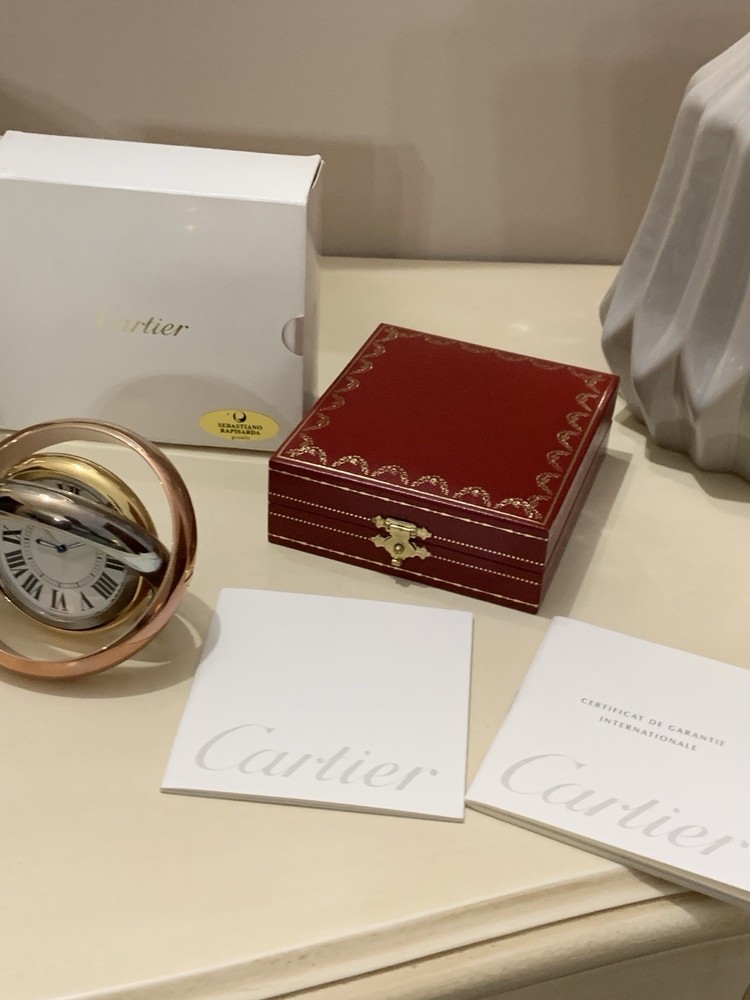 Cartier Trinity Clock Desk Clock - Full Set 2006 - Box & Papers