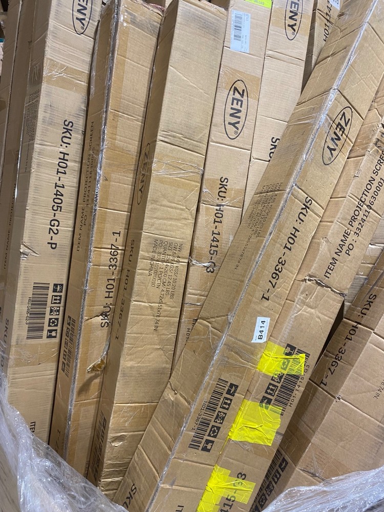 Zeny 100" Diagonal 16:9 Projection Projector Screen HD Manual Pull Down Home Th