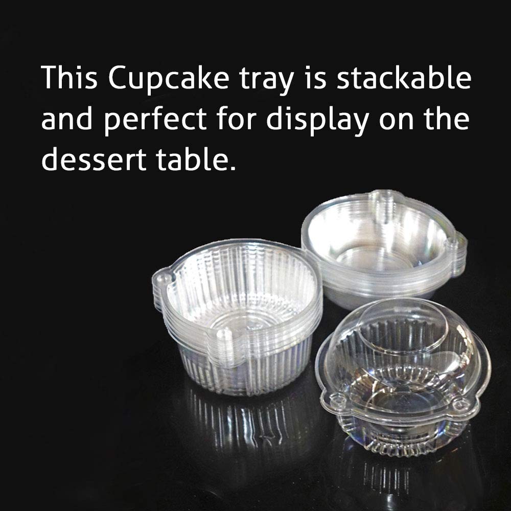 Cupcake Holders Individual50 Pc Cupcake Containers Disposable Clear Plastic Sing