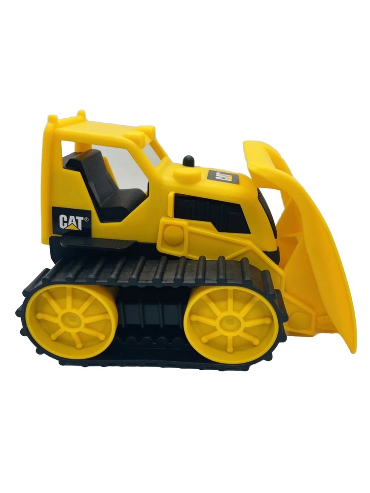 Cat Plastic Tractor Yellow Black Construction Vehicle Bulldozer