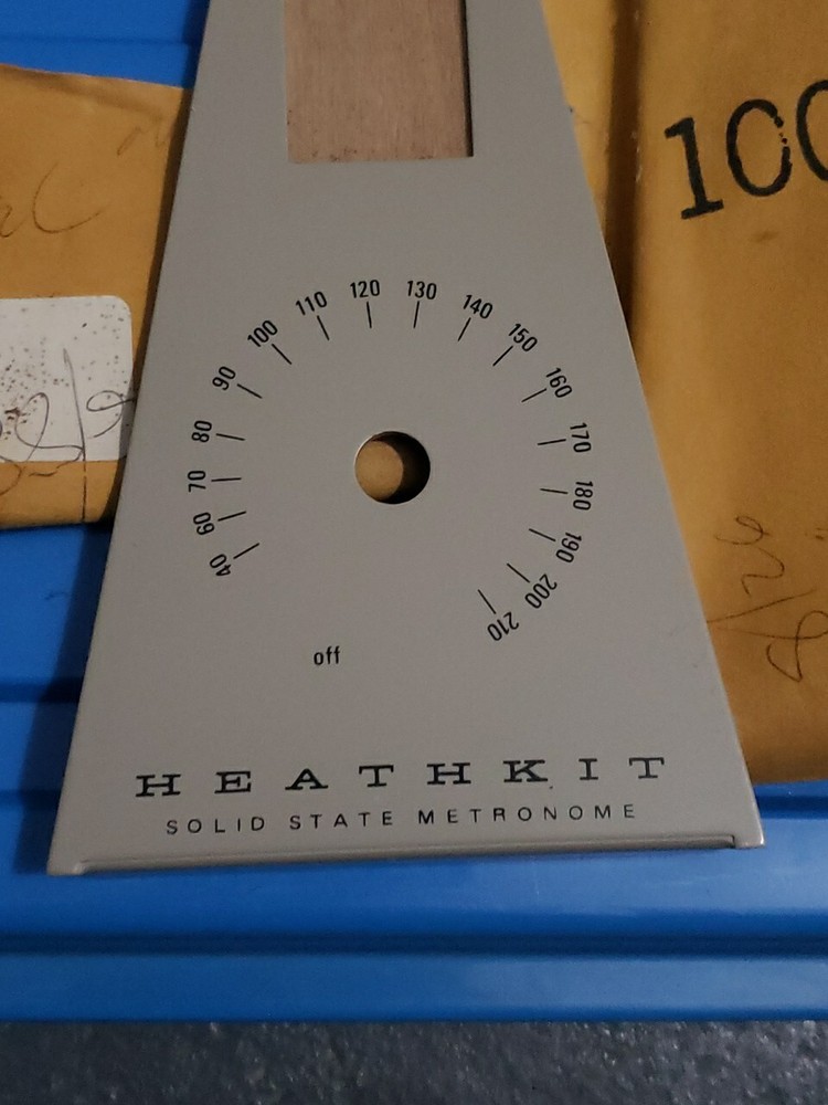 New Heathkit TD-1257 Solid State Metronome Front Panel #1-1730 NOS