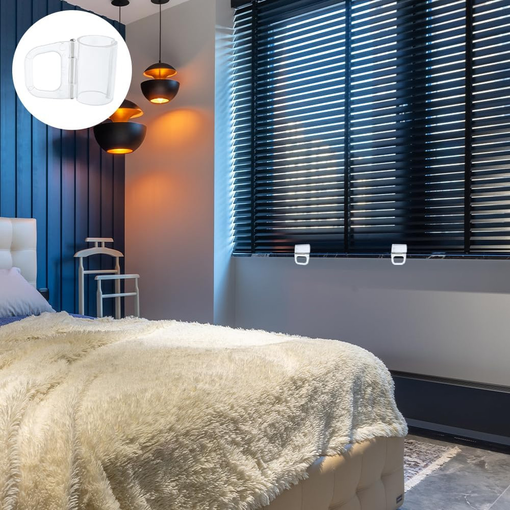 12 Pack Roller Shades Pull down Clips Lifting Clamp Pull Cordless Blinds Transpa