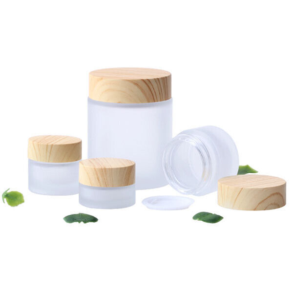 Makeup Bottle SampleContainer cosmetic glass empty Thick Jar container 2-12pcs