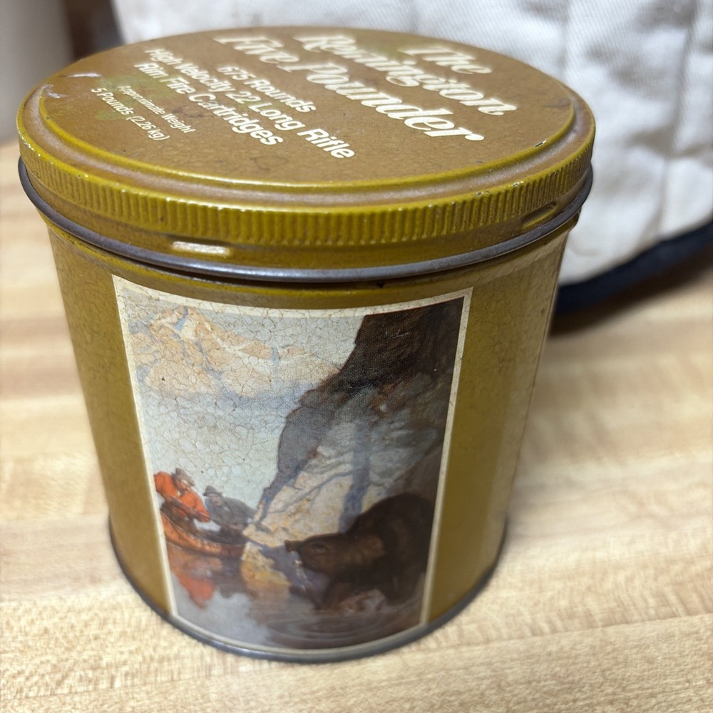 Empty Remington .22 Five Pounder Vintage Tin