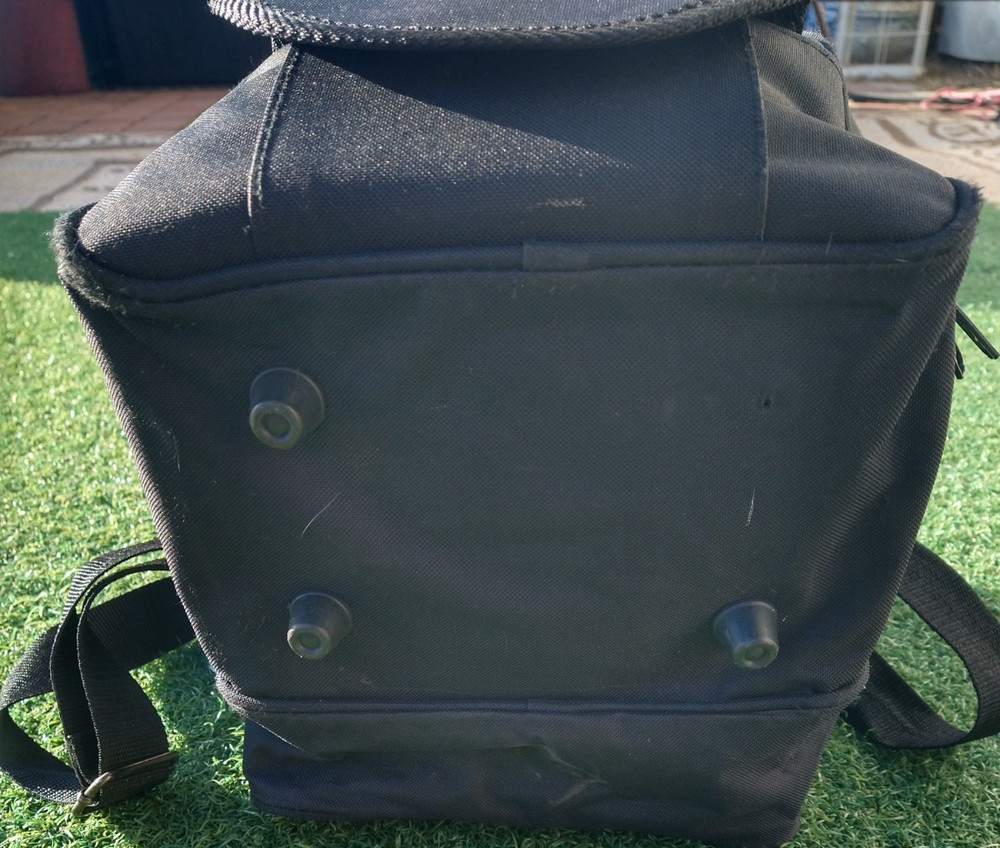 EBONITE COMPACT BOWLING BALL BAG CANVAS BLACK - GOOD CONDITION