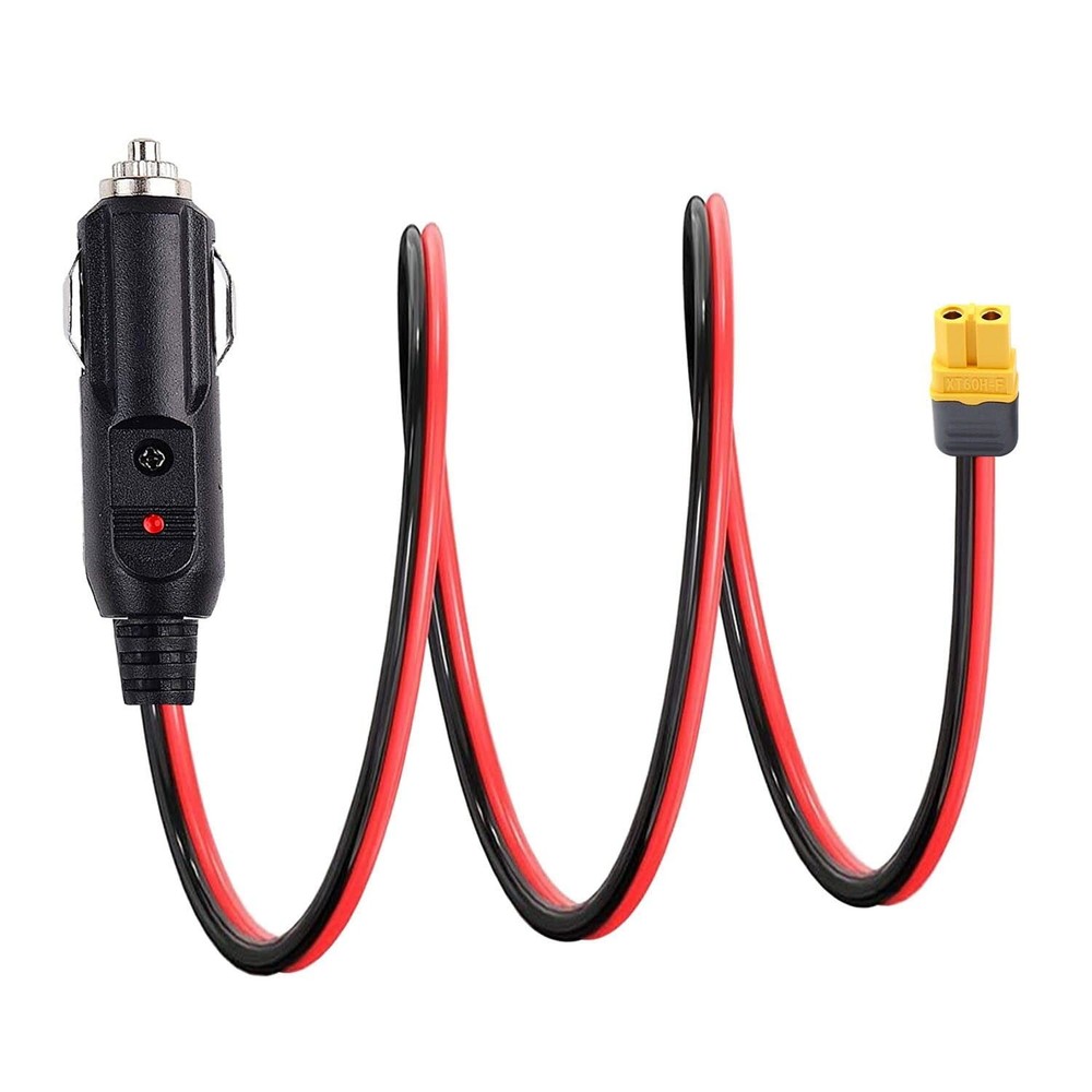 XT60 to Car Cigarette Lighter Plug Cigarette Lighter XT60 Extension Cable 12A...