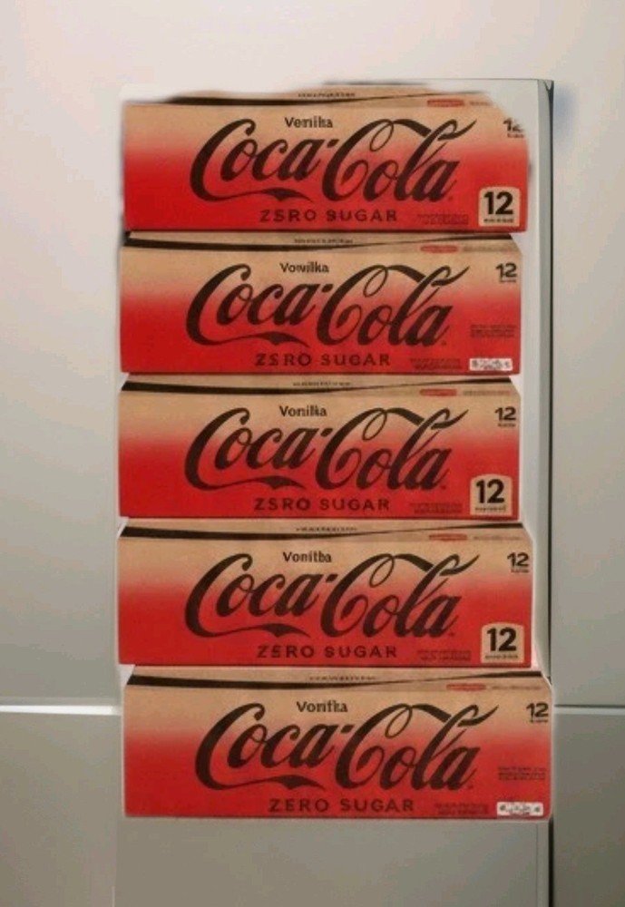 5 Cases of 12-PACK Coke Zero Vanilla Fridge Pack Bundle, 12 fl oz