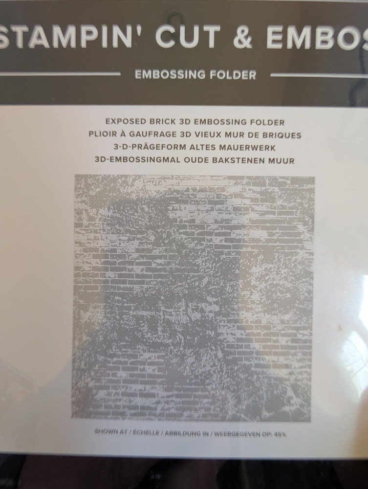 Stampin Up  - Exposed Brick 3D Embossing Folder