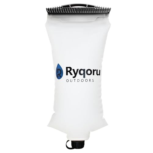 2L Collapsible Water Bag, 28mm Thread TPU Hydration Canteen Compatible with