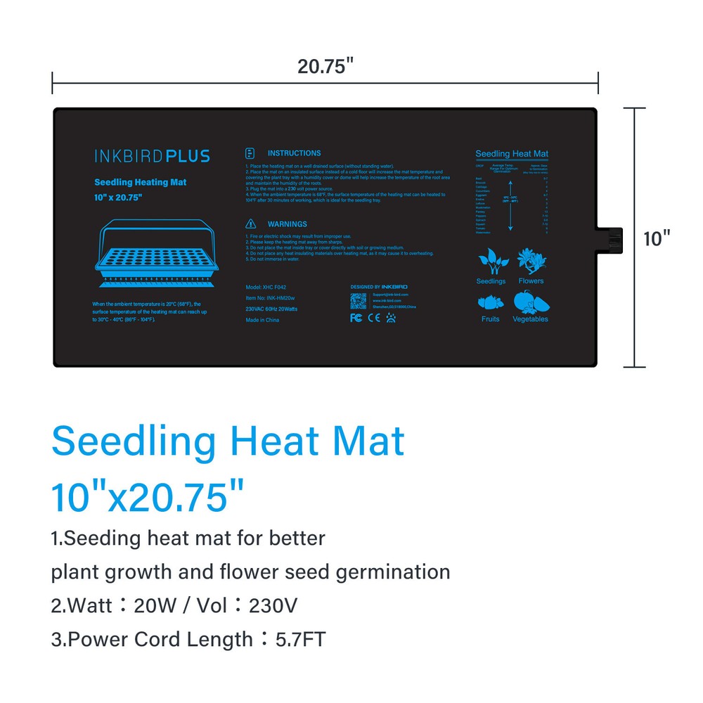 Wifi Temperature Controller Thermostat Switch Dual Output Seedling Heat Mat 110V