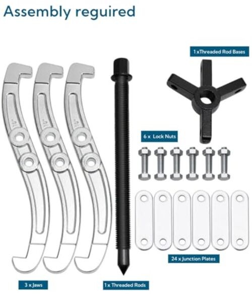 6" Gear Puller 2/3 Jaw Puller Bearing Puller Kit, 3Ton max 6-inch gear puller