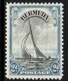 Bermuda Stamp 108  - Yacht 'Lucie'