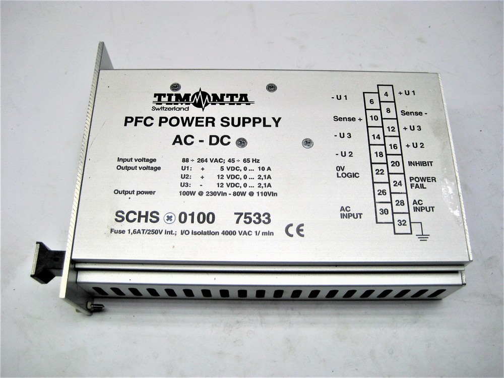 TIMONTA SCHS0100 PFC POWER SUPPLY UNMP