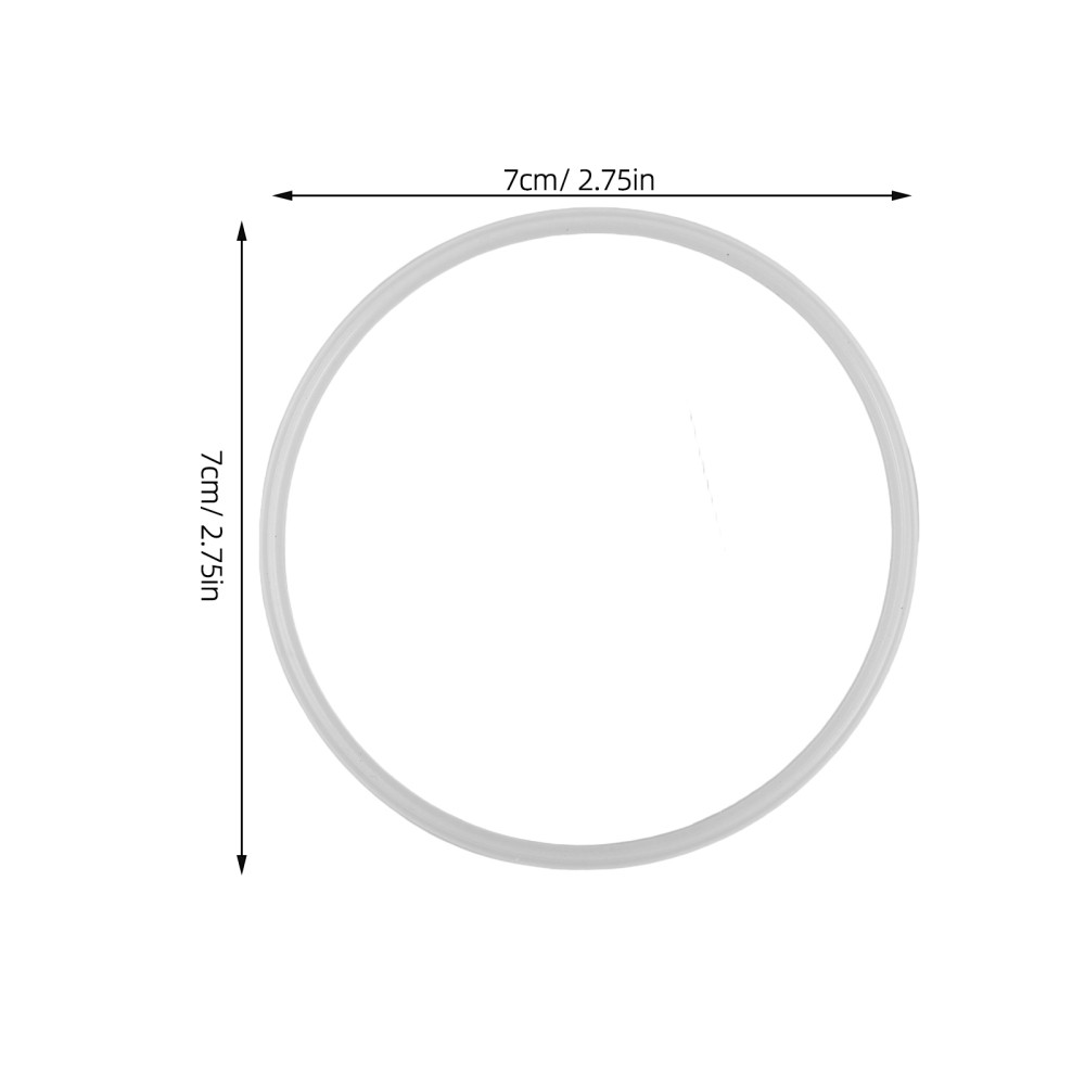 5 Pcs Container Seal Gaskets Replacement Silicone Seals for Lids