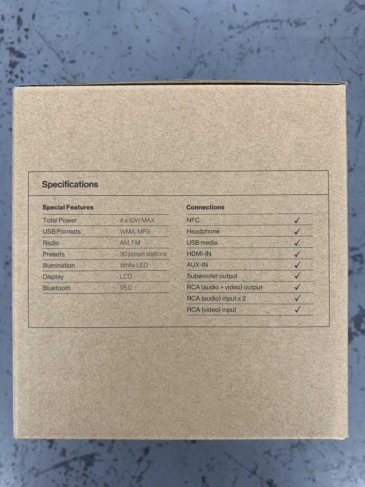 FURRION DV7200S OEM 2-ZONE 40W BLUETOOTH ENTERTAINMENT SYSTEM