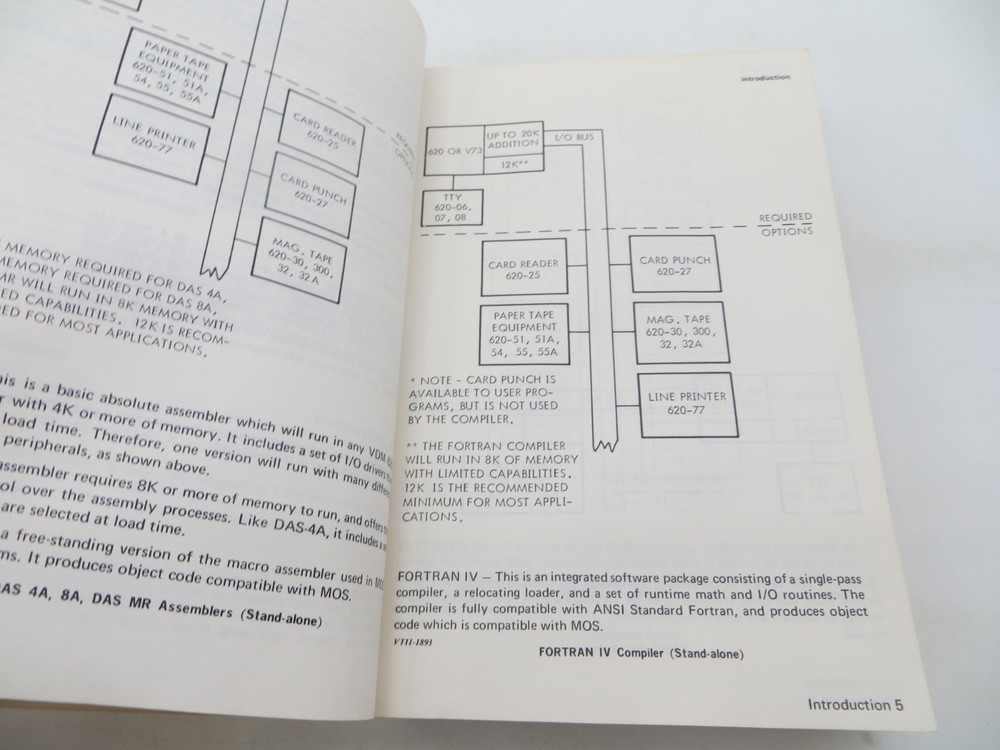 1973 VARIAN DATA MACHINES Varian Software Handbook Volume 1 vintage reference