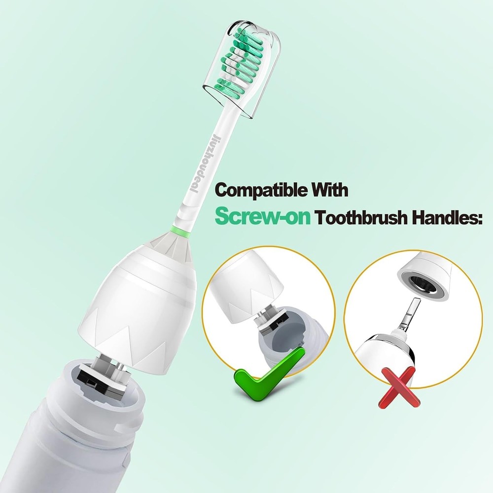6 Pack Philips Sonicare E-Series Replacement Heads - Advanced Bristle Comfort