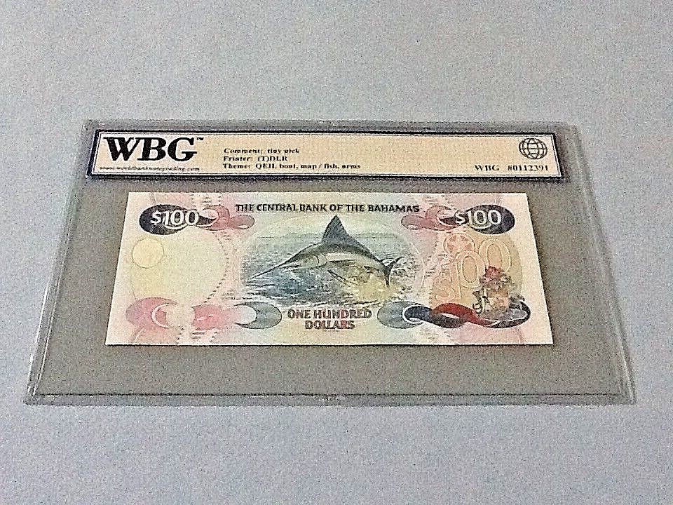 Bahamas 100 Dollars P-67 2000 WBG 64