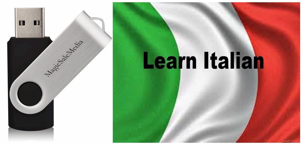 Learn Italian Fast- The Most Complete & Comprehensive Language Course on USB