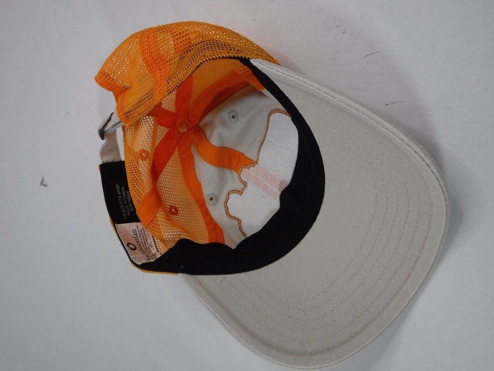 Smithsonian "Save The Bees" Orange / Tan Adjustable Back Strap Cap Hat Bioworld