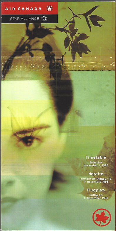 Air Canada system timetable 11/1/98 [0101] Buy 4+ save 25%