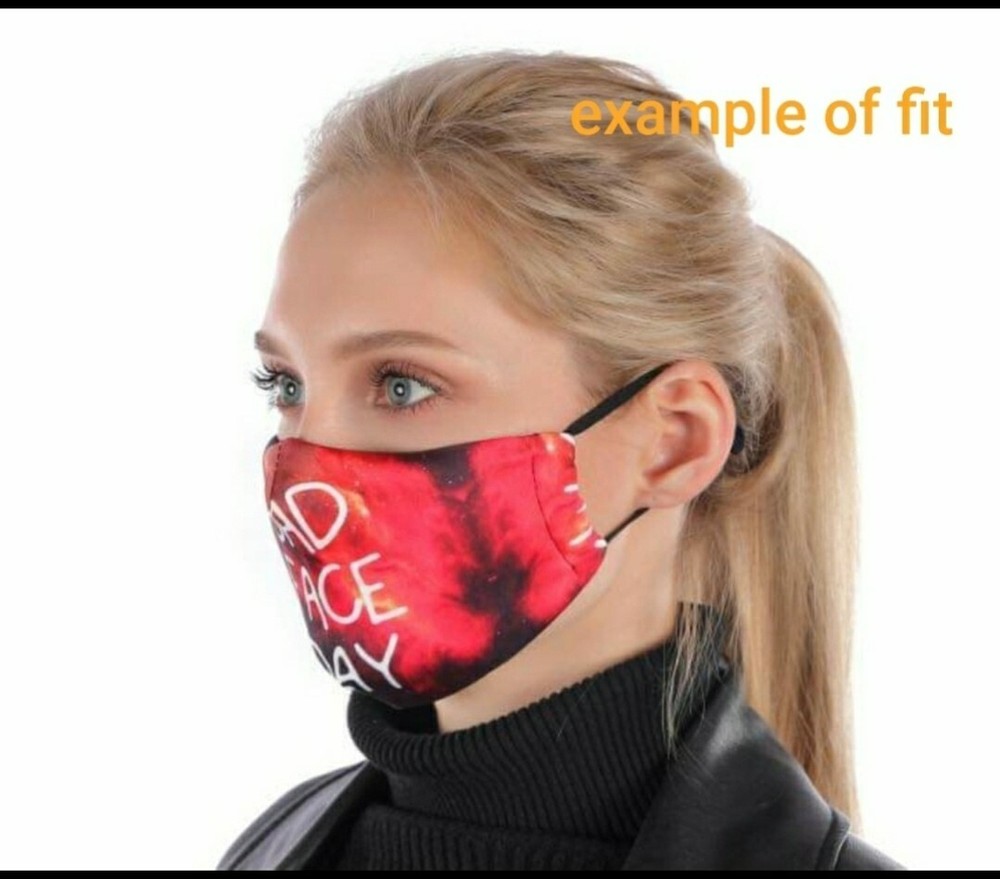 Back up Comfortable Reusable Face Mask w/Pocket PM 2.5Filter Carbon Activated