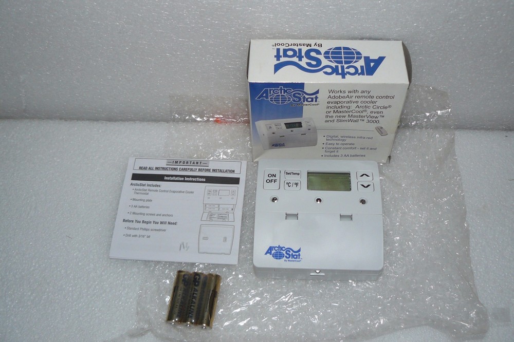 MASTERCOOL ADOBEAIR ARCTICSTAT RCT1000 REMOTE CONTROL THERMOSTAT NEW