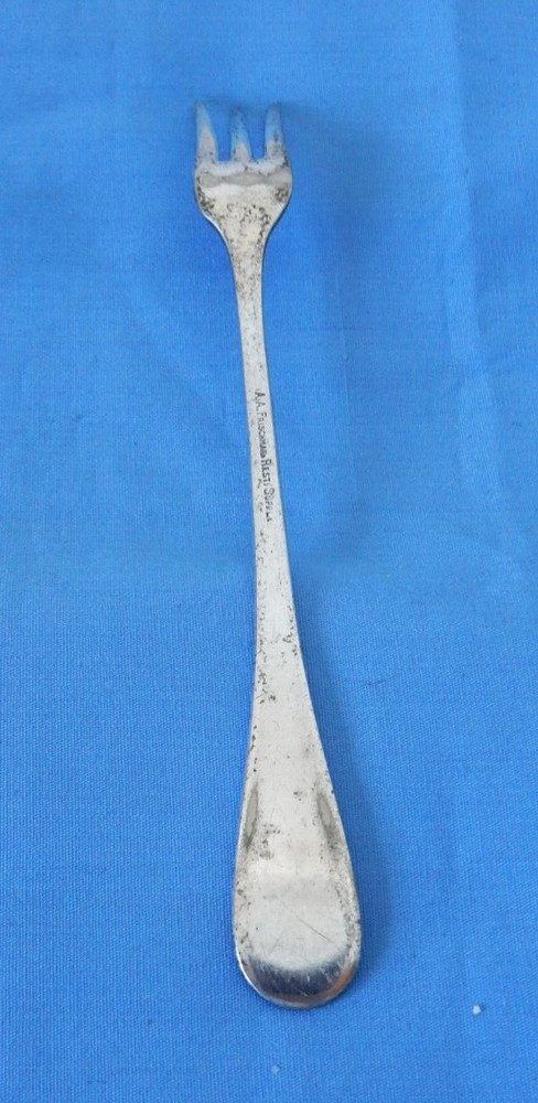 AA Frischman Rest Supply Silverplate Cocktail Seafood Fork Windsor Pattern