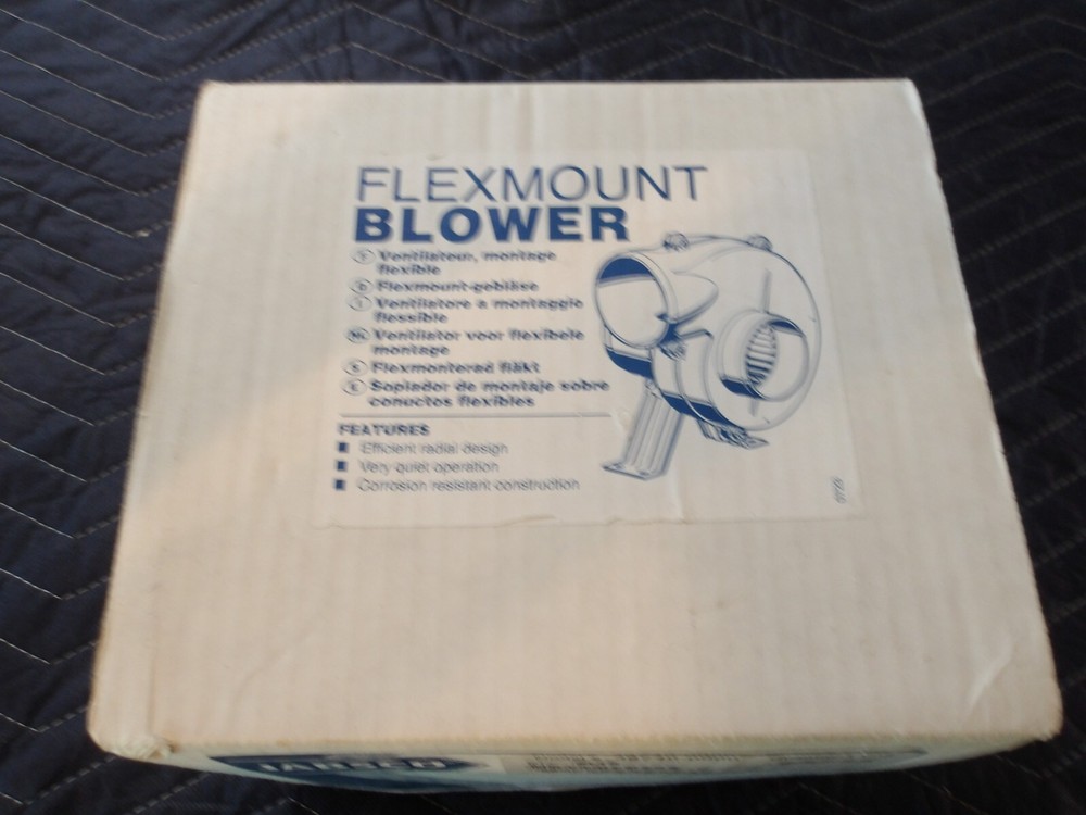 JABSCO FLEXMOUNT BLOWER 12V 150 CFM 36740-0000 NEW IN BOX