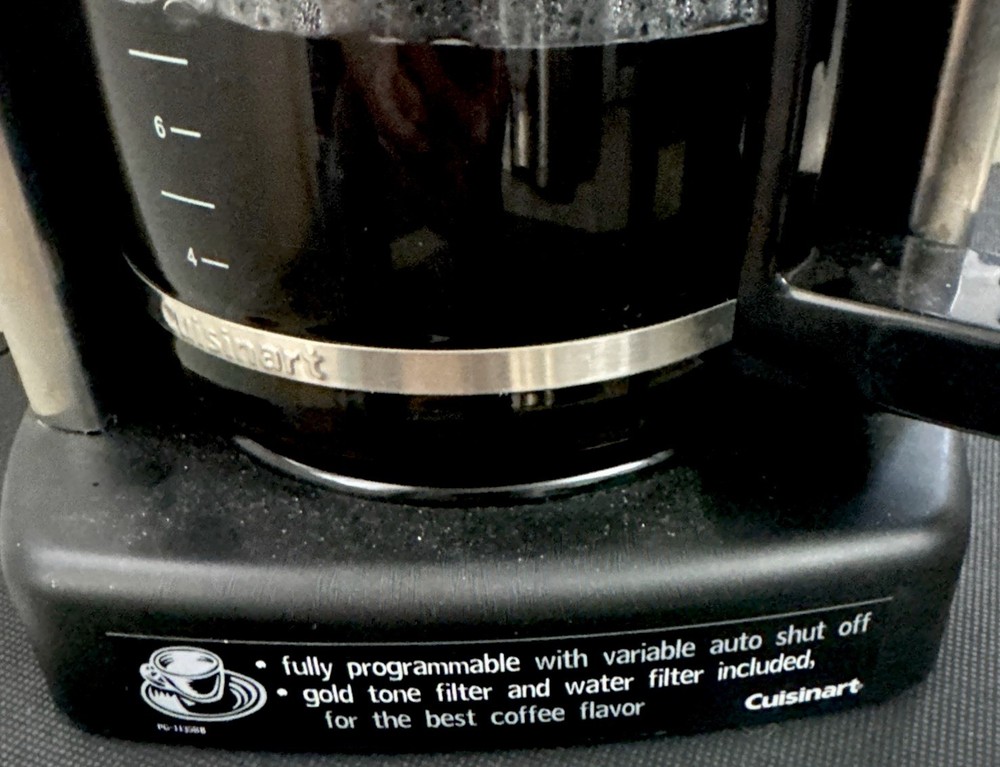 Cuisinart DCC1200 12 Cup Coffee Maker Machine Programmable Self Cleaning TESTED