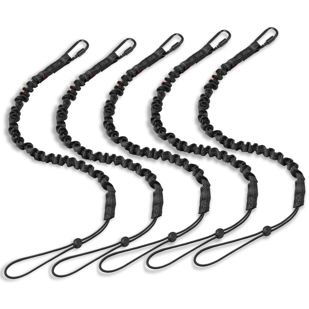 5 Pack Tool Lanyard Safety Fall Protection Tools Leash Aluminum Screw Lock