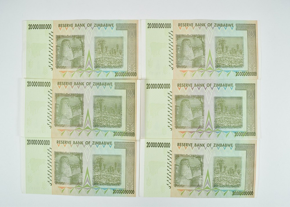 2008 Zimbabwe 20 Billion Dollars Reserve Note