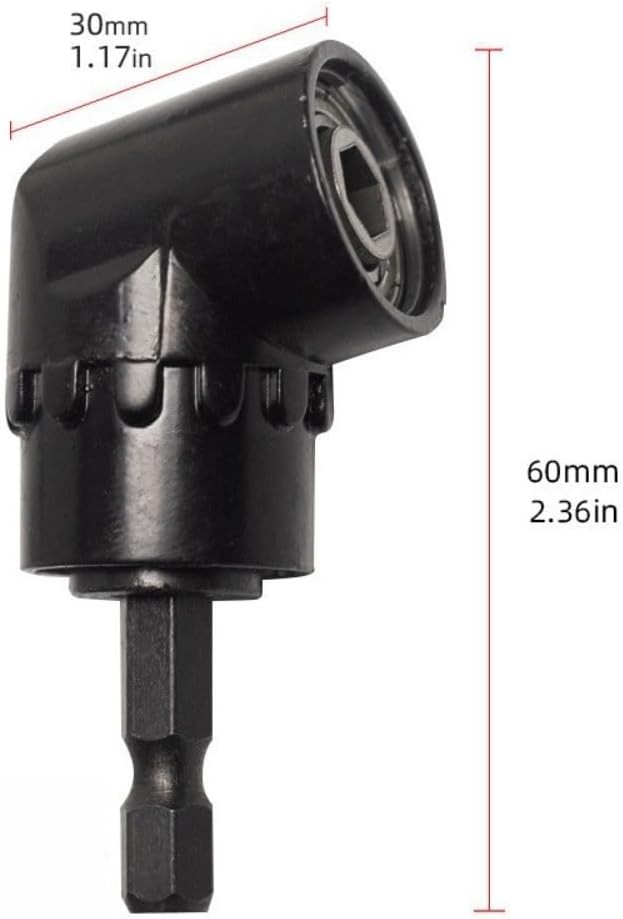 Right Angle Drill Adapter, 105 Degree Right Angle Drill Attachment, Power Screwd