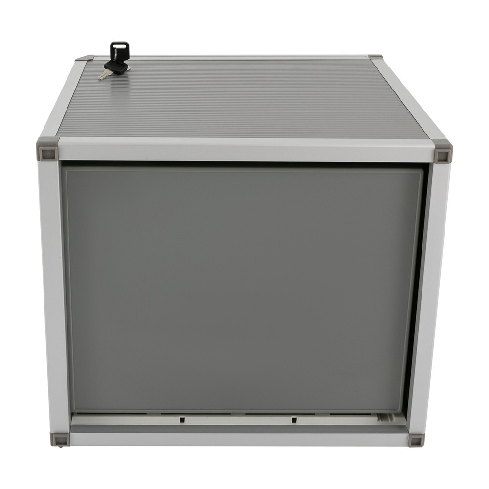 Lockable Aluminum Alloy File Organizer with 5 Drawers for Desktop Storage