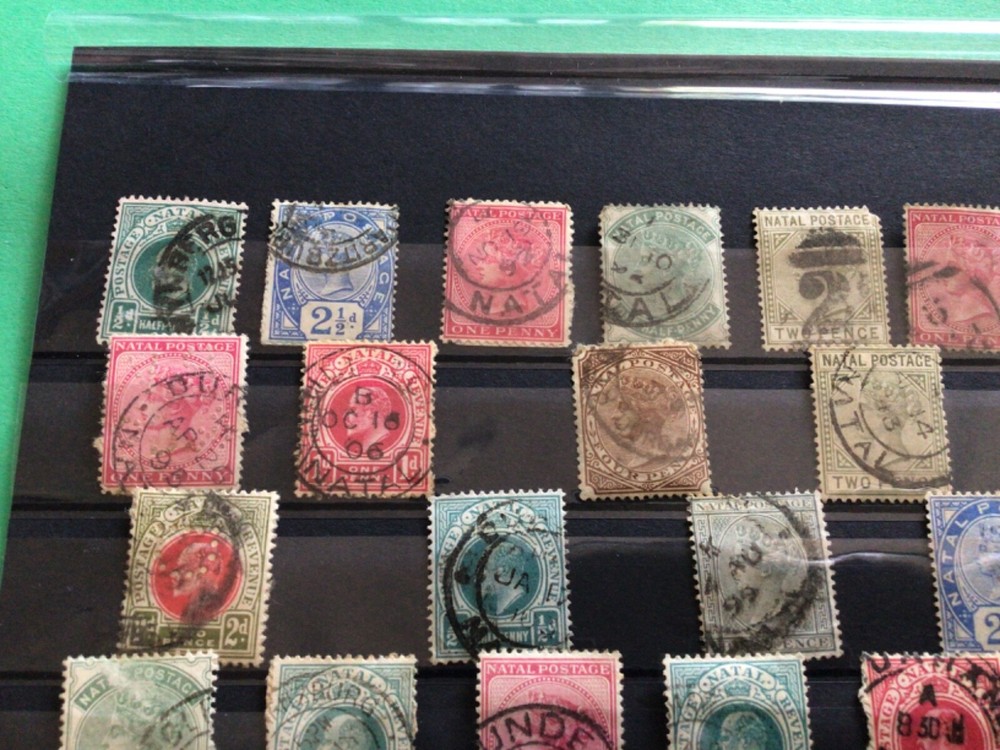 Natal & Telegraph used stamps mostly on paper A14963