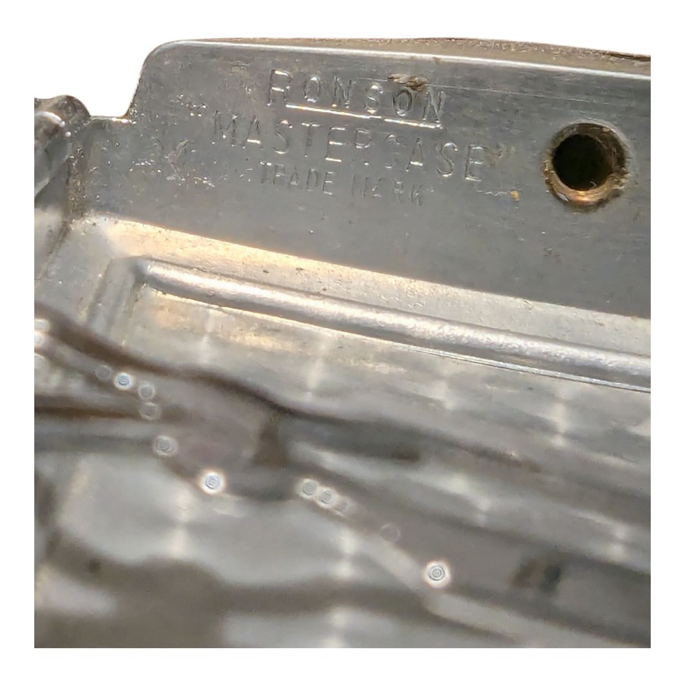 Lighter Cigarette Case Combo Vintage Art Deco Ronson Mastercase #532 X