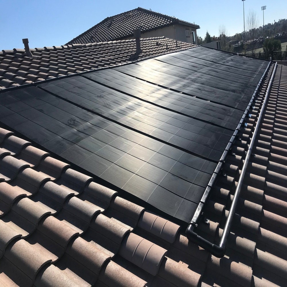 Industrial Grade Solar Pool Heater Panel - Advanced High-Wind Mounting Security