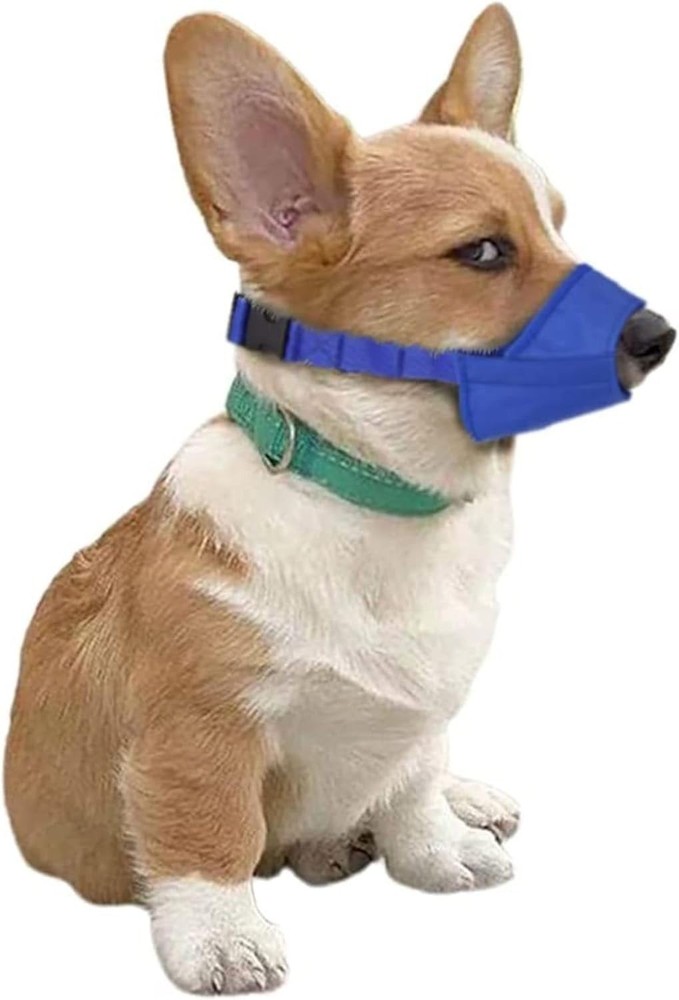 Cozy Quick Muzzle for Small Dogs - Adjustable & Breathable Blue XS Size