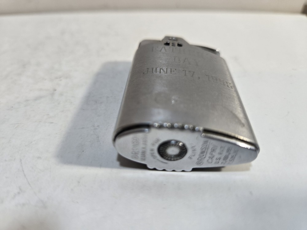 Vintage Working Ronson Capri 1956 Lighter Silver 1640/26
