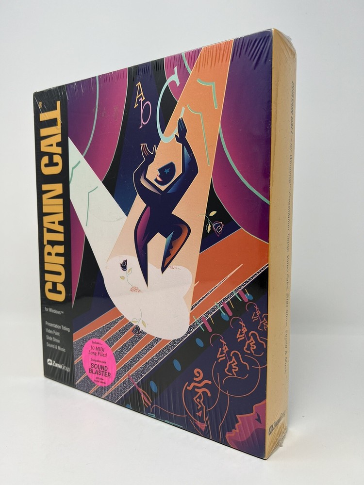 Curtain Call for Windows Operating System Rare Collectible Software Zuma Group