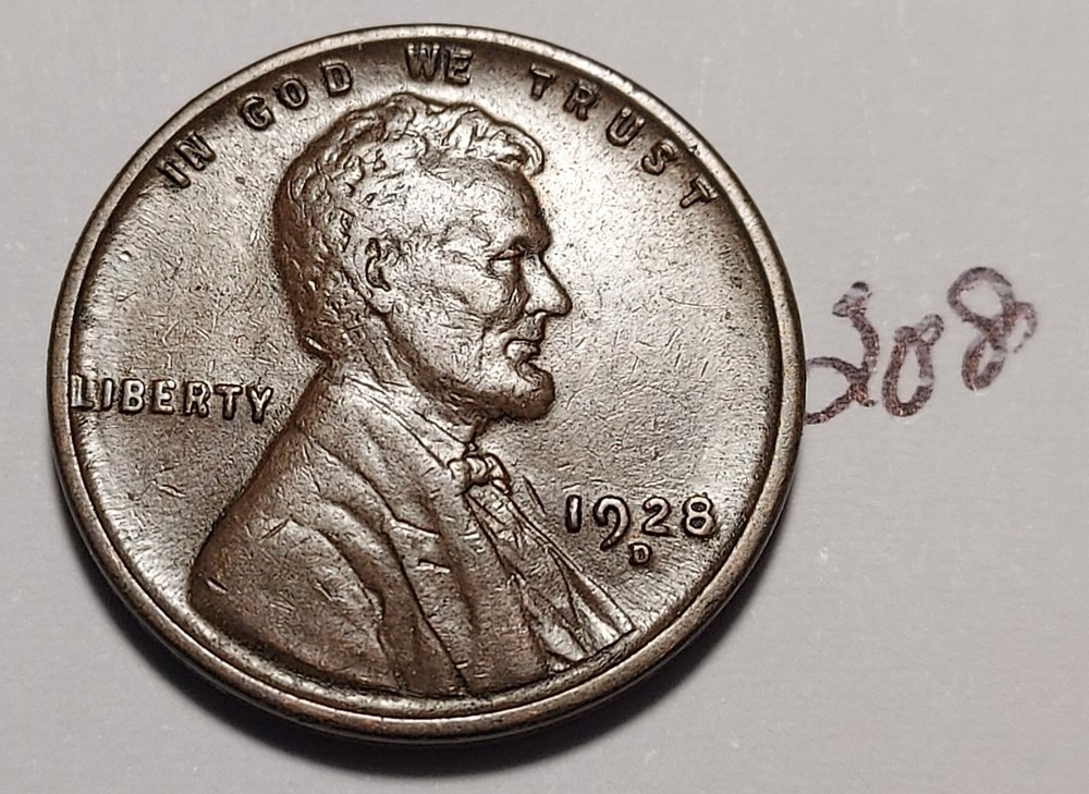 1928-D Lincoln Wheat Cent       #208