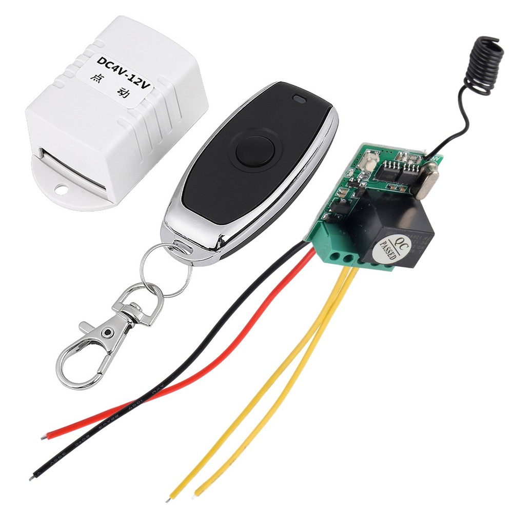 Wireless Relay Remote Control One Key Switch Receiver + Transmitter DC 4V 5V 6V