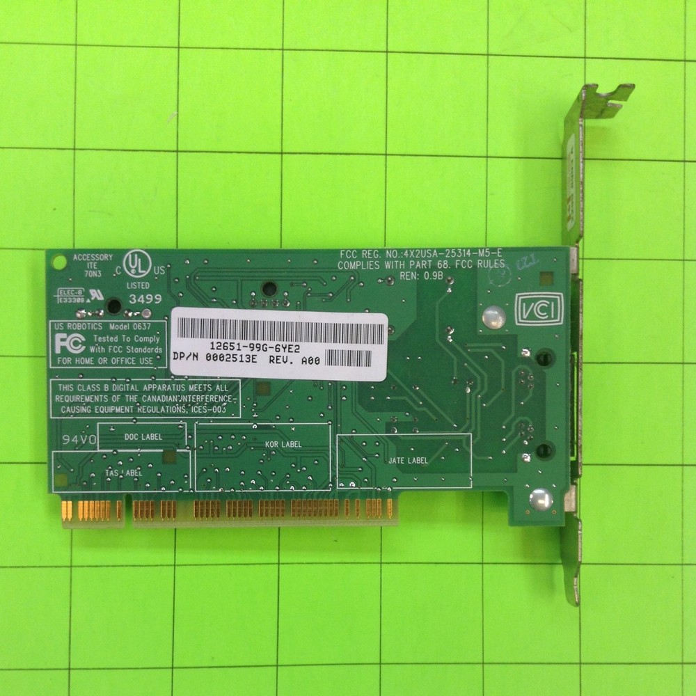 Dell Desktop Computer Modem 0002513E 3COM